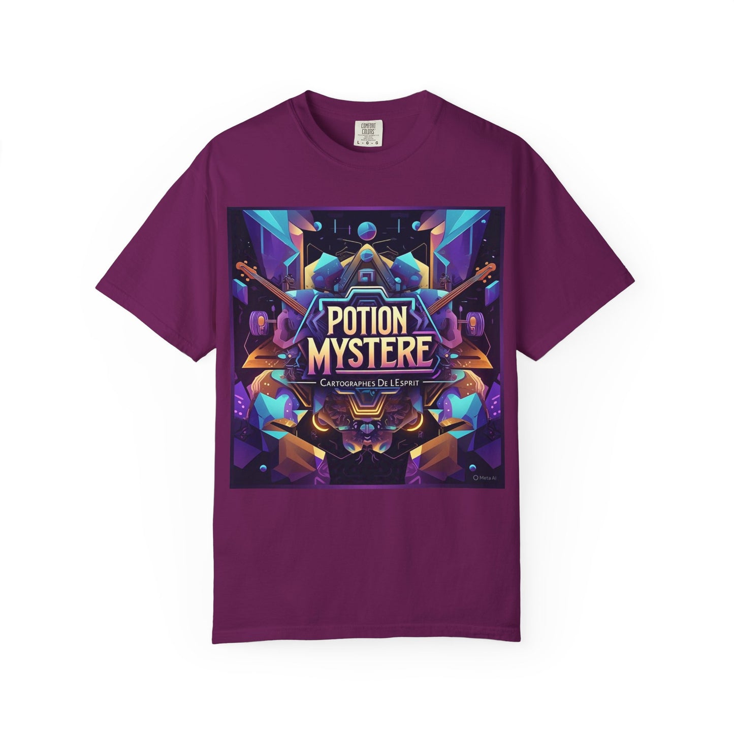 Potion Mystere Graphic Tee, Artistic Unisex Shirt, Handmade Gift, Festival Apparel, Unique Art T-shirt