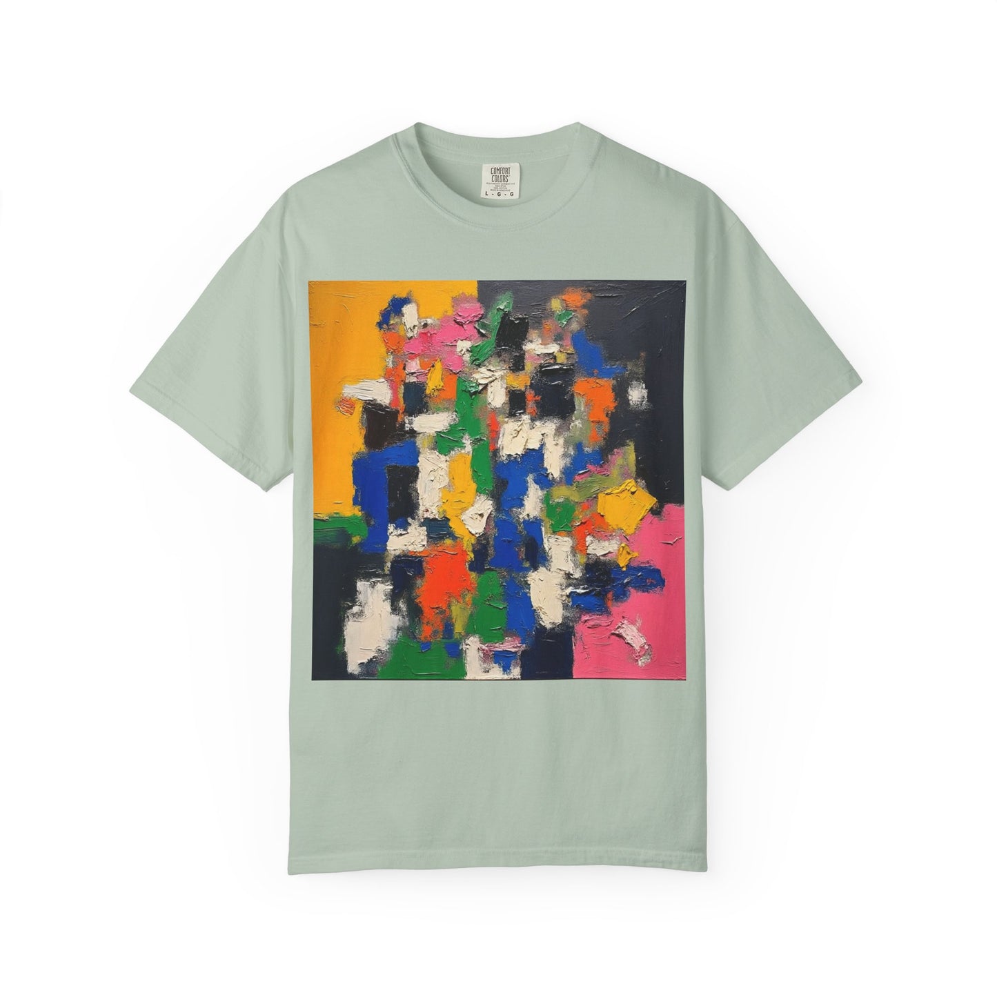 Vibrant Abstract Art Unisex T-Shirt, Colorful Graphic Tee, Casual Wear, Trendy Gift for Art Lovers, Perfect for Summer Festivals