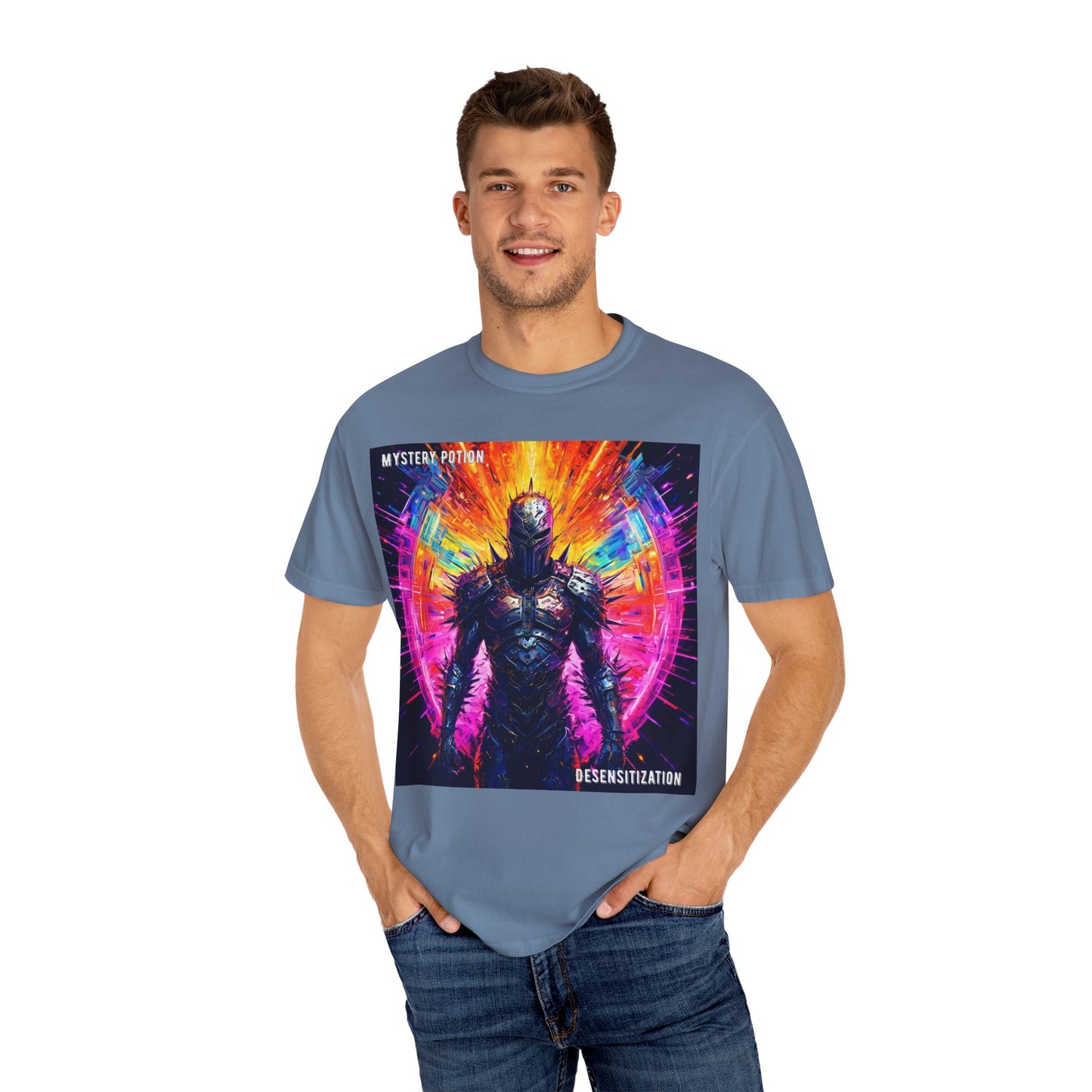 Desensitization by Mystery Potion T-Shirt, Psychedelic Graphic Tee, Unisex Streetwear, Gift for Gamers, Festival Outfit, Casual Style
