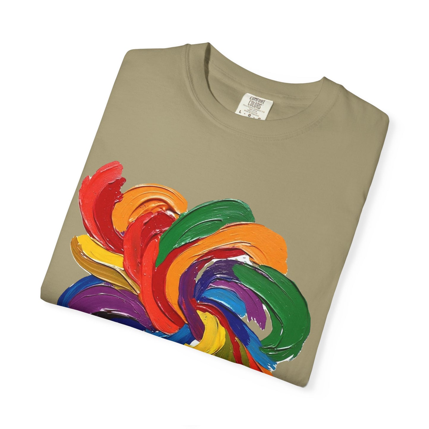 Colorful Swirl Unisex T-Shirt, Vibrant Art Tee, Casual Wear, Gift for Artists, Statement Shirt, Summer Outfit