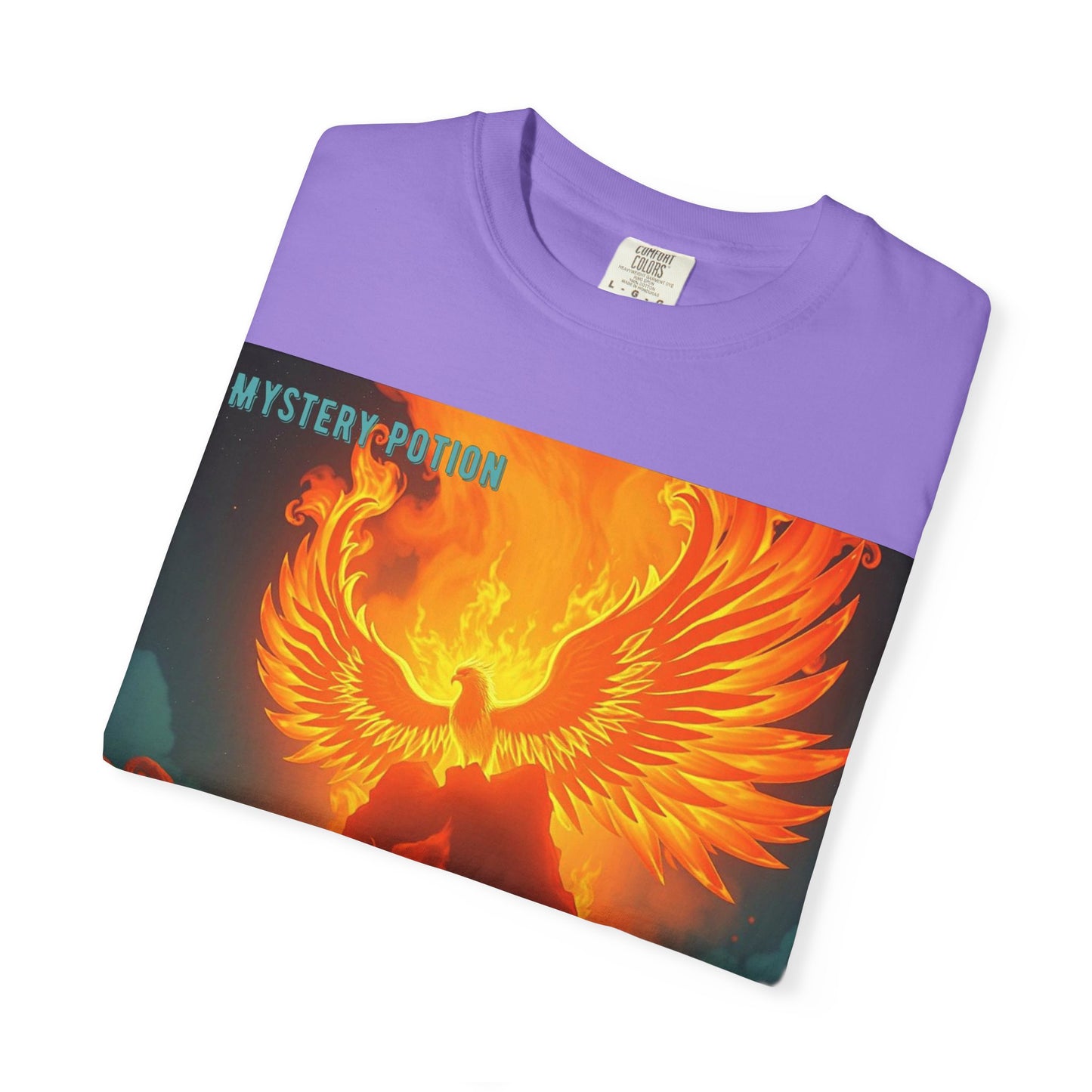 'Blessed With Pure Awesomeness' Mystery Phoenix Graphic Unisex T-shirt, Cool Casual Wear, Unique Gift for Nature Lovers, Birthday, Summer Event, Spiritual Design