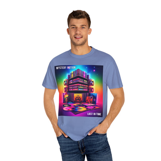 Lost In Time Vintage Vibe T-Shirt - Mystery Potion Graphic Tee, Unisex Casual Wear, Retro Music Lovers, Festival Apparel, Gift Idea