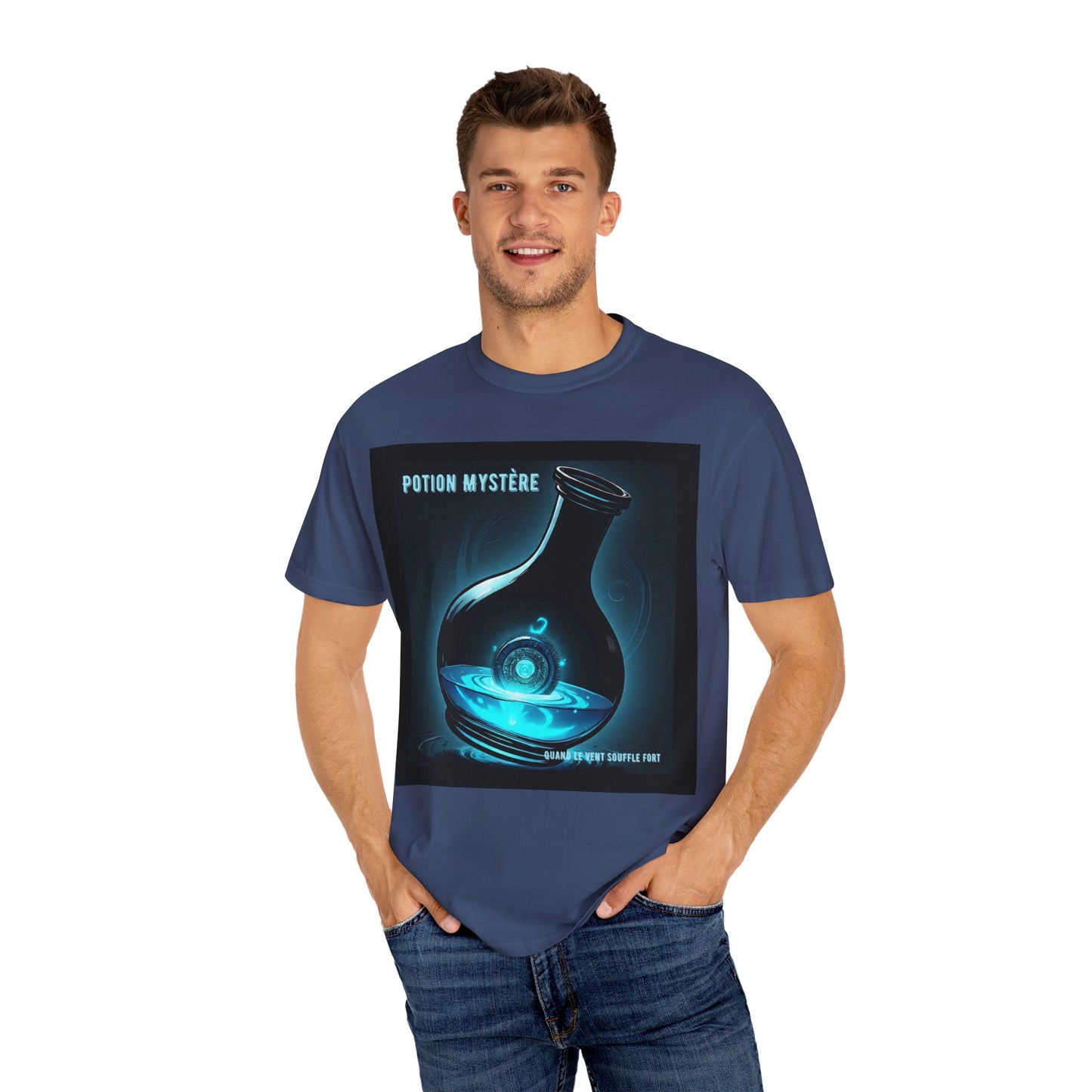 'Quand Le Vent Souffle Fort' par Potion Mystère, Mystery Potion T-Shirt, Unisex Graphic Tee, Magic Lab Shirt, Fantasy Apparel, Gift for Wizards and Witches