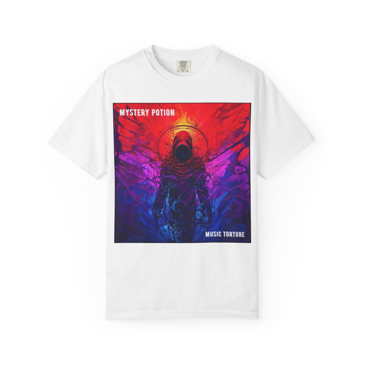 'Music Torture' by Mystery Potion Unisex Garment-Dyed T-shirt, Music Torture Tee, Vibrant Graphic Shirt, Cool Casual Wear, Gift for Music Lovers, [...]