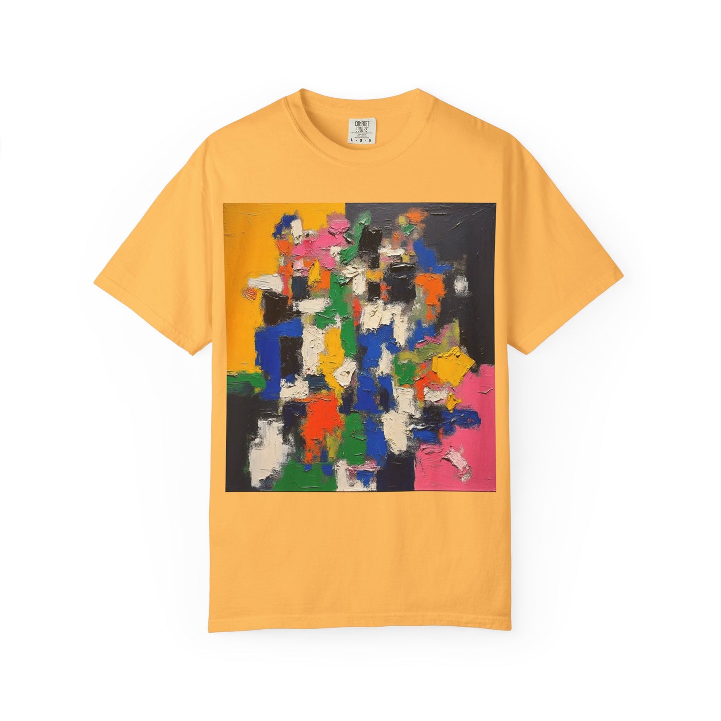 Vibrant Abstract Art Unisex T-Shirt, Colorful Graphic Tee, Casual Wear, Trendy Gift for Art Lovers, Perfect for Summer Festivals