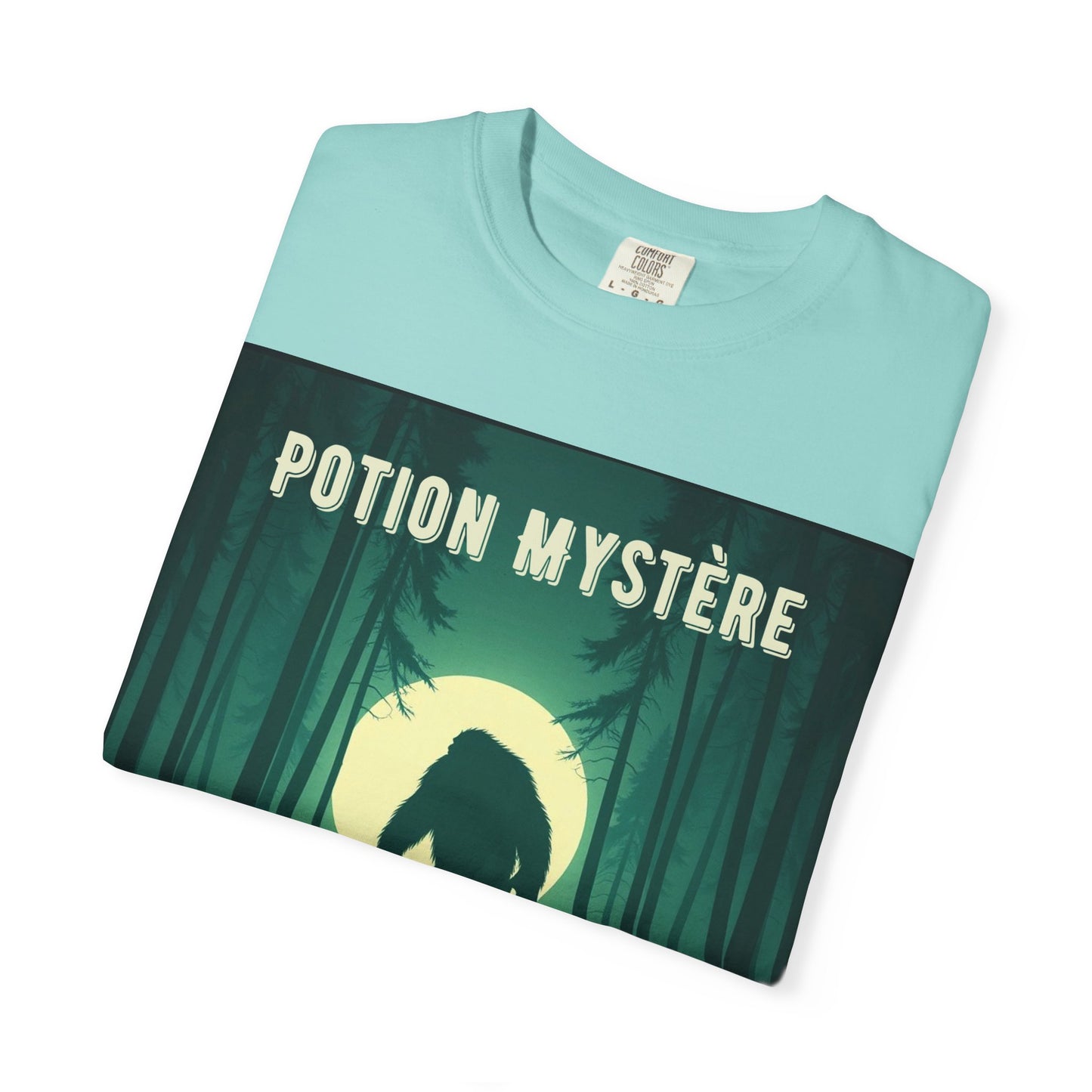 'Yeti' par Potion Mystère, Mysterious Yeti T-Shirt, Unisex Graphic Tee, Adventure Apparel, Gift for Explorers, Nature-Inspired Clothing for Sasquatch Lovers