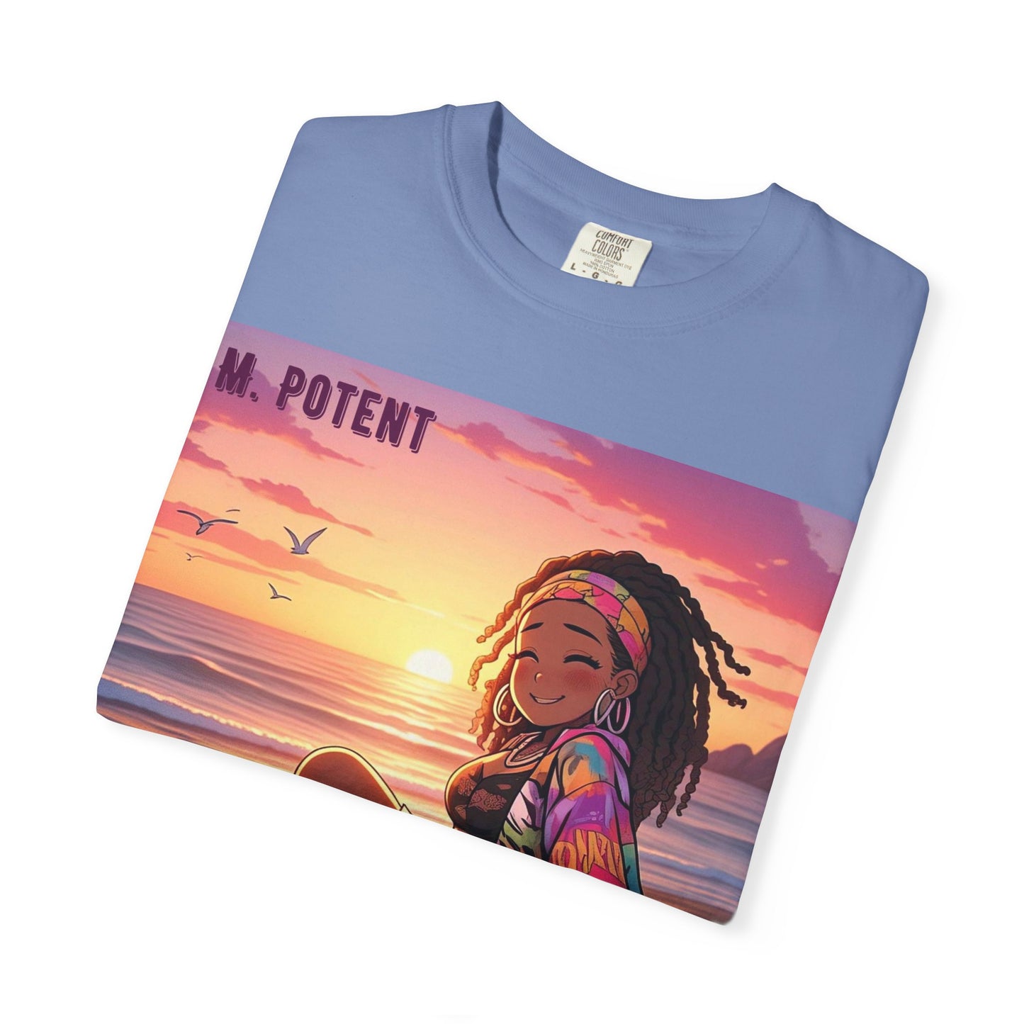 'Now You're Speaking My Language' by M. Potent, Beach Vibes Unisex Garment-Dyed T-shirt, Summer Apparel, Chill T-shirt, Vacation Wear, Perfect Gift for Sun Lovers, Graphic Tee