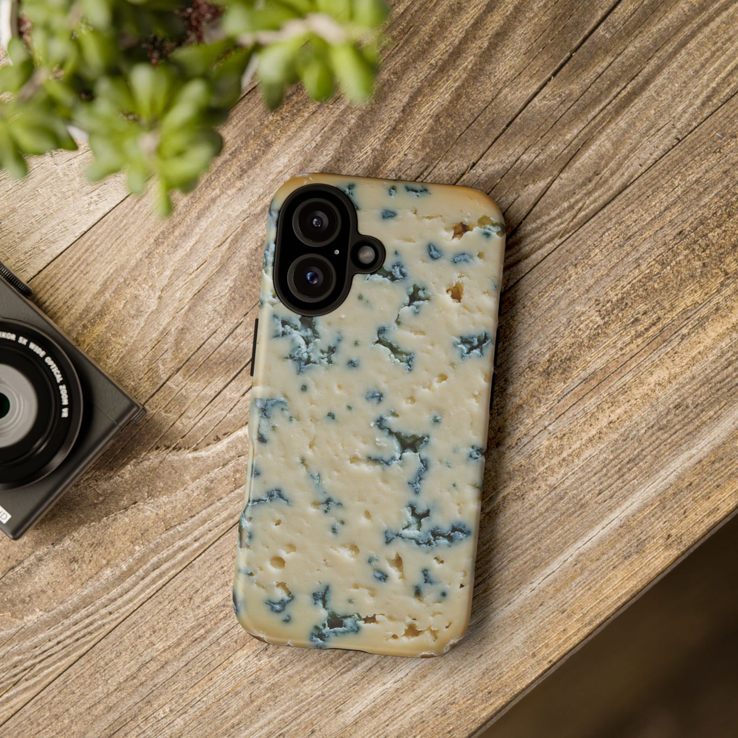 Blue Cheese Pattern Phone Case | Tough Cases for Foodies, Gifts for Cheese Lovers, Quirky Accessories, Unique Phone Covers, Fun & Functional