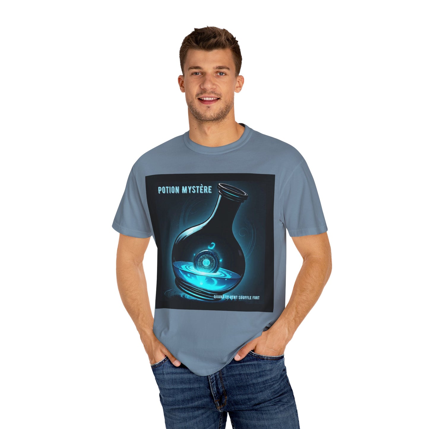 'Quand Le Vent Souffle Fort' par Potion Mystère, Mystery Potion T-Shirt, Unisex Graphic Tee, Magic Lab Shirt, Fantasy Apparel, Gift for Wizards and Witches