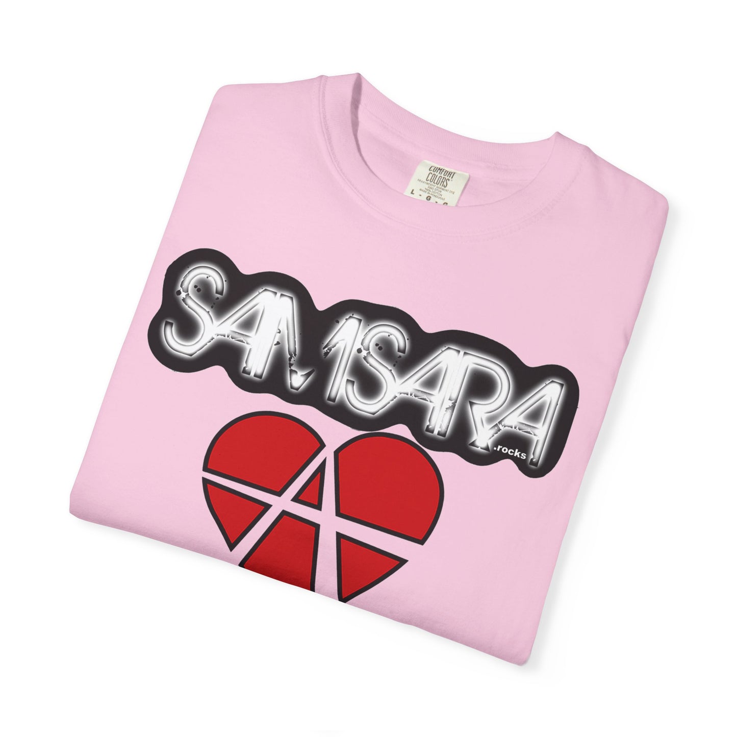 Samsara Heart Permanent Damage Unisex T-Shirt, Trendy Graphic Tee, Streetwear Style, Casual Apparel, Perfect for Music Festivals, Unique Gift Idea