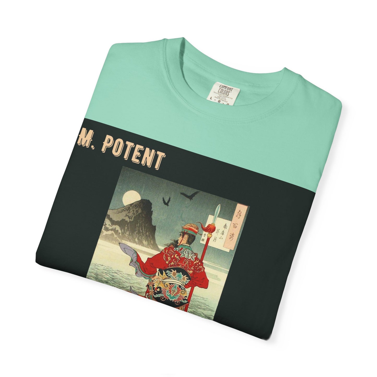 M. Potent Unisex Garment-Dyed T-Shirt, Casual Tee, Graphic Shirt, Streetwear Fashion, Gift for Music Lovers, Unique Style