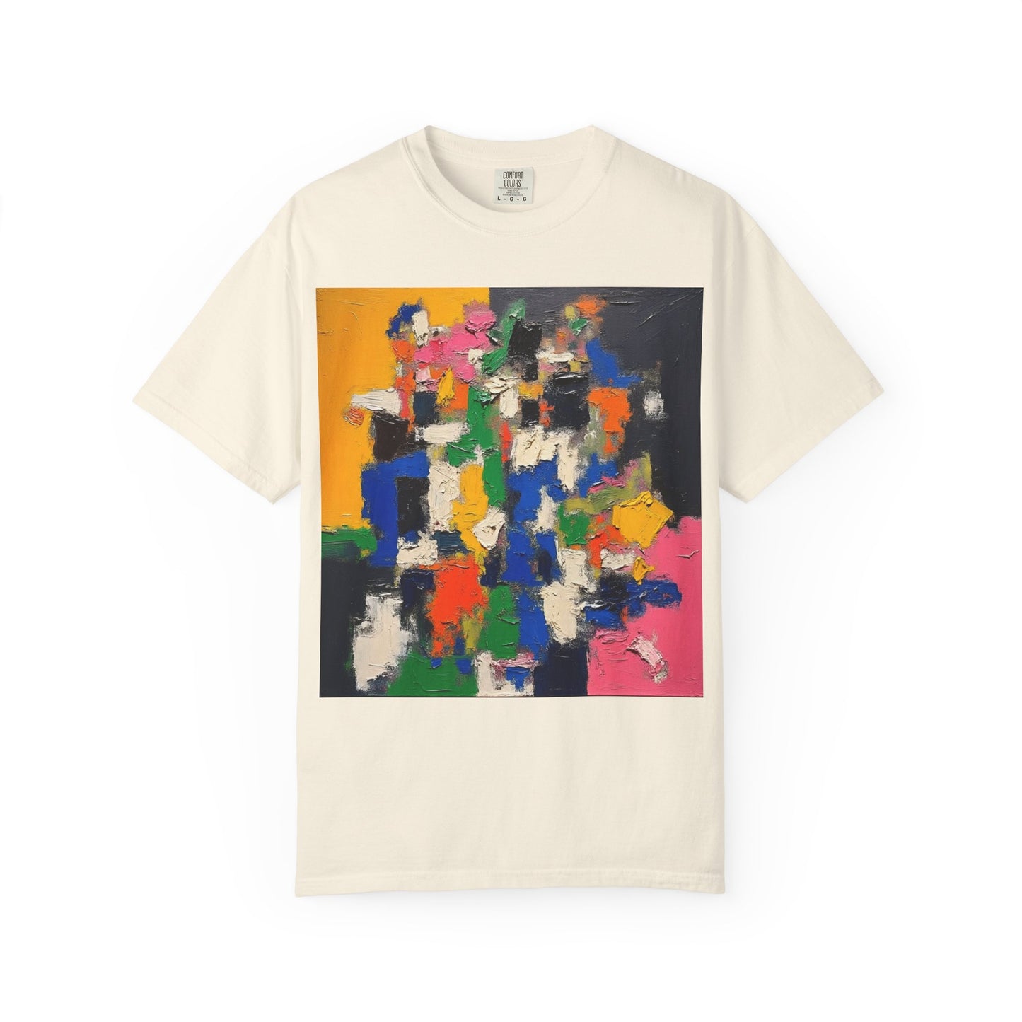 Vibrant Abstract Art Unisex T-Shirt, Colorful Graphic Tee, Casual Wear, Trendy Gift for Art Lovers, Perfect for Summer Festivals