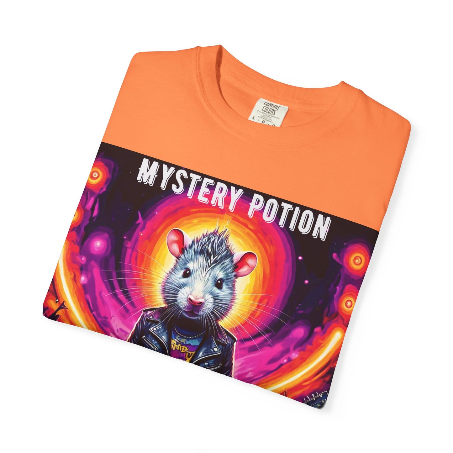 Mystical Hamster Graphic Tee | Unisex Edgy T-Shirt, Perfect for Festivals, Concerts, Gifts, Casual Wear, and Parties
