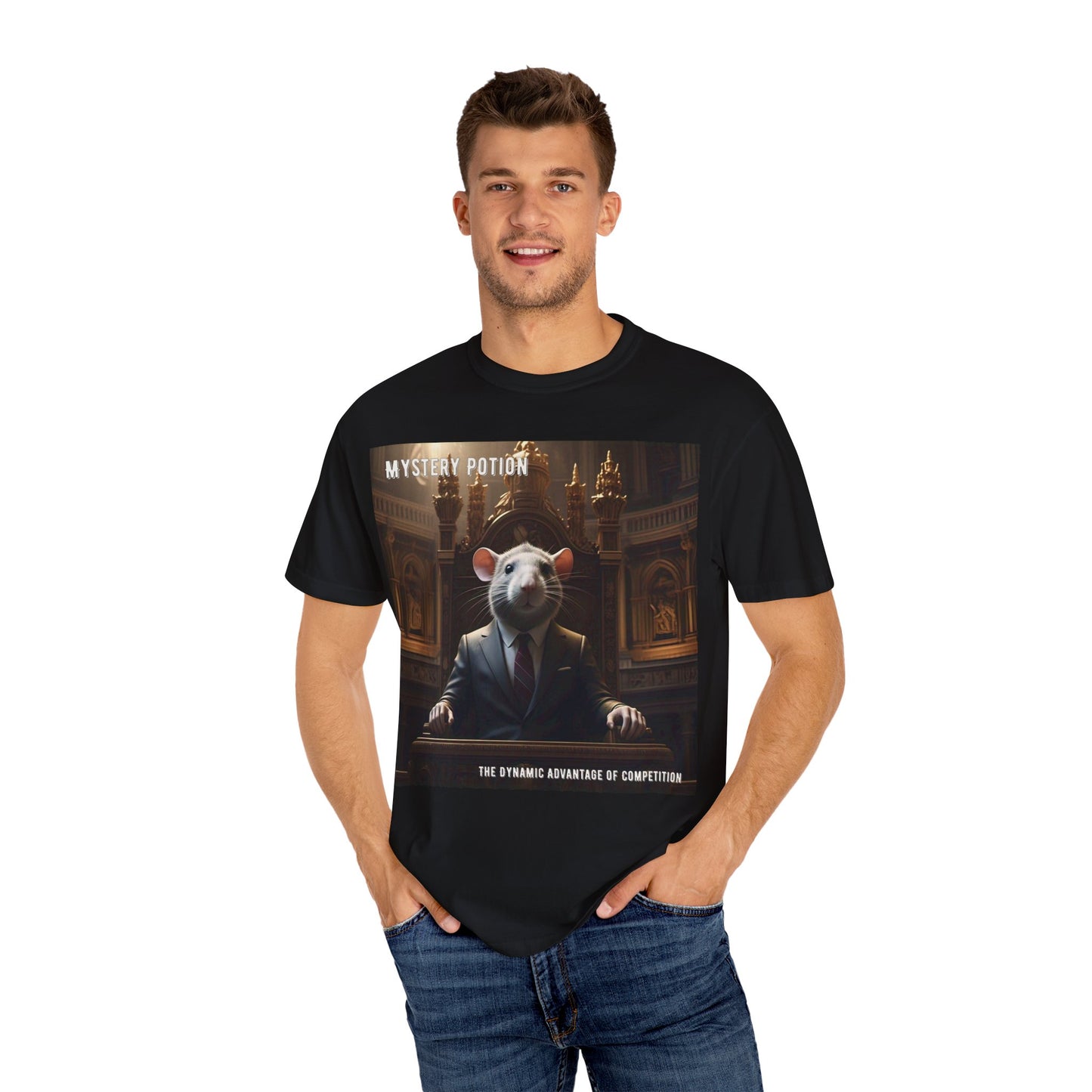 Mystery Potion Funny Unisex T-Shirt, Gift for Animal Lovers, Quirky Tee, Unique Graphic Shirt, Perfect for All Occasions