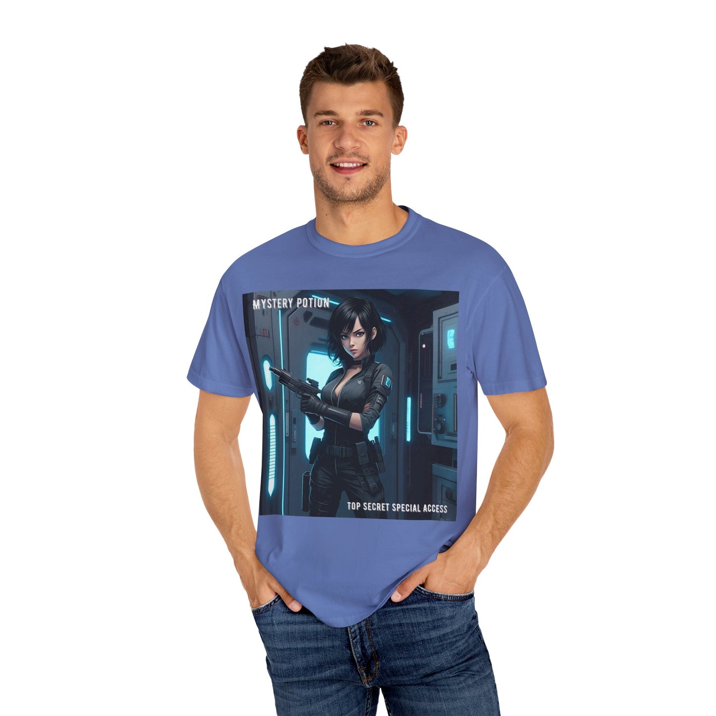 Mystery Potion Graphic Tee, Gamer T-Shirt, Unisex Clothing, Casual Wear, Birthday Gift, Top Secret Access Shirt
