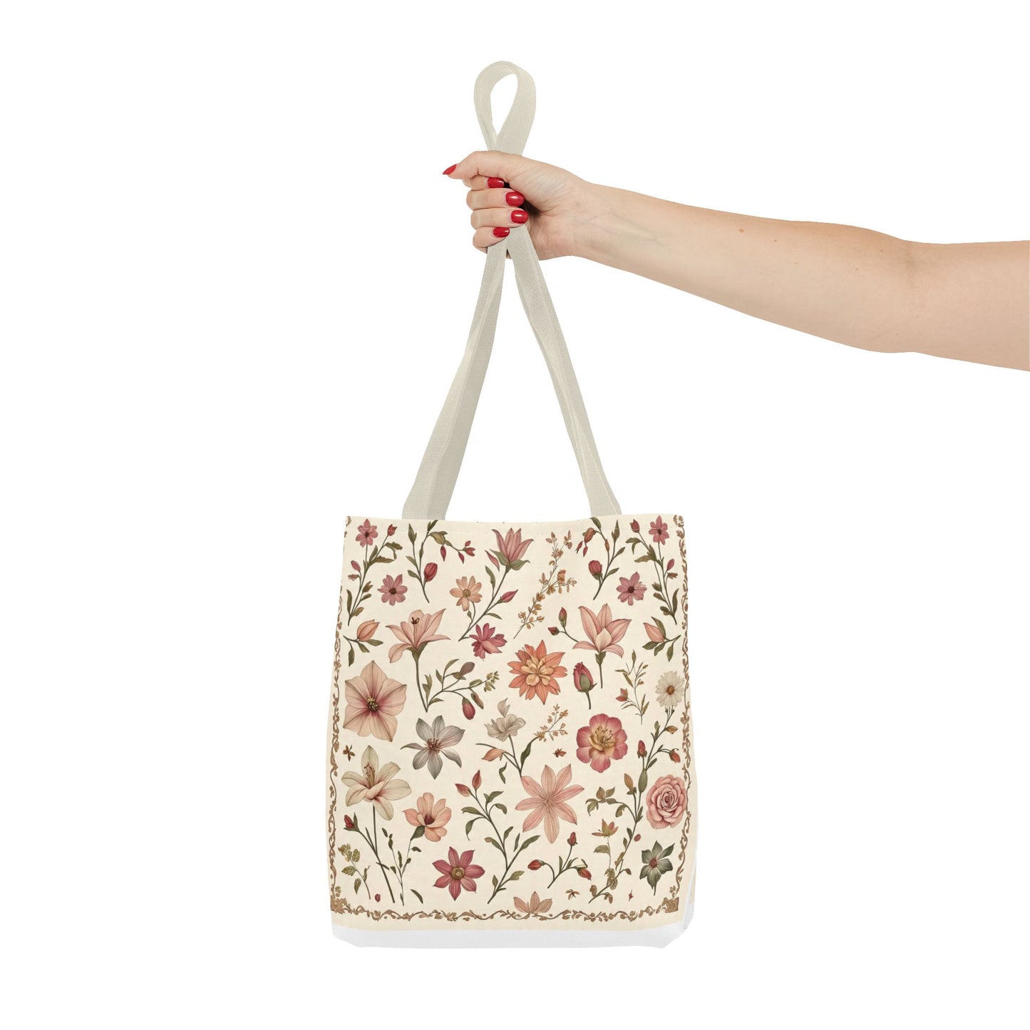 Floral Print Tote Bag - Stylish Everyday Carry, Eco-Friendly Shopping, Gift for Her, Beach Bag, Floral Tote