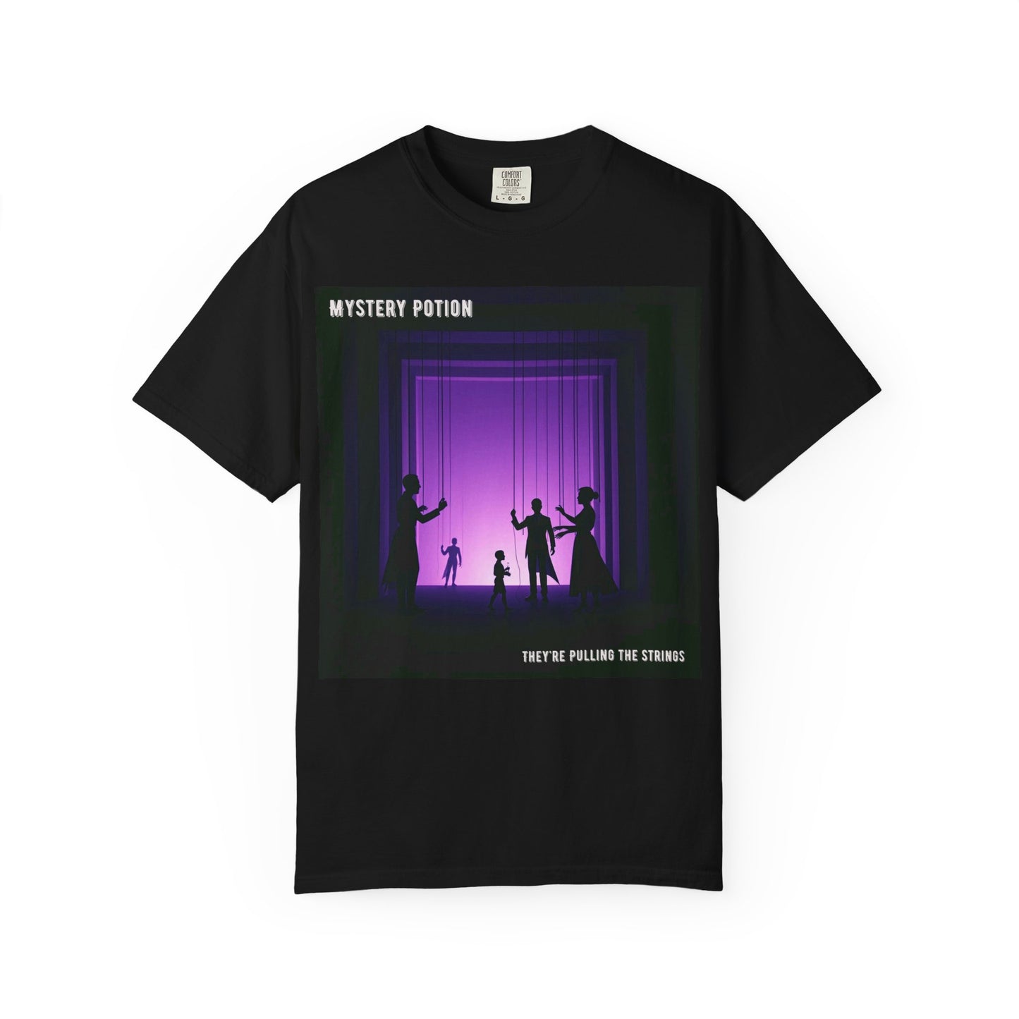 'They're Pulling the Strings' by Mystery Potion, Unisex T-Shirt - Playful Graphic Tee for Creative Souls, Perfect for a Fun Night Out, Gift for Art Lovers, Casual Wear, [...]
