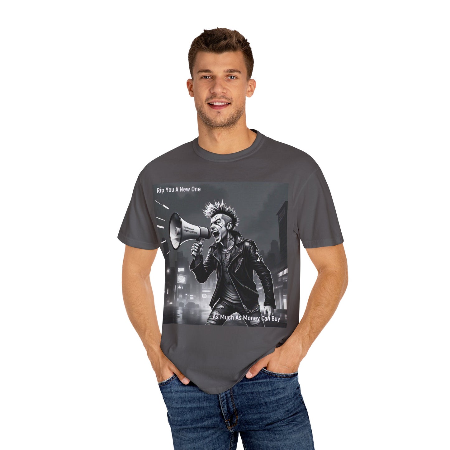 'As Much As Money Can Buy' by Rip You A New One, Edgy Graphic T-shirt featuring 'Rip You a New One' for Rebels, Rock Lovers, Unique Gifts, Band Merchandise, Casual Wear