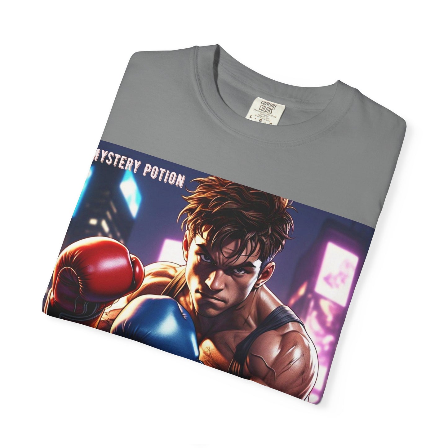 'One Ton Punch' by Mystery Potion, Boxer T-Shirt, Unisex Graphic Tee, Gift for Gamers, Vintage Style Shirt, Cool Casual Wear, Streetwear Fashion