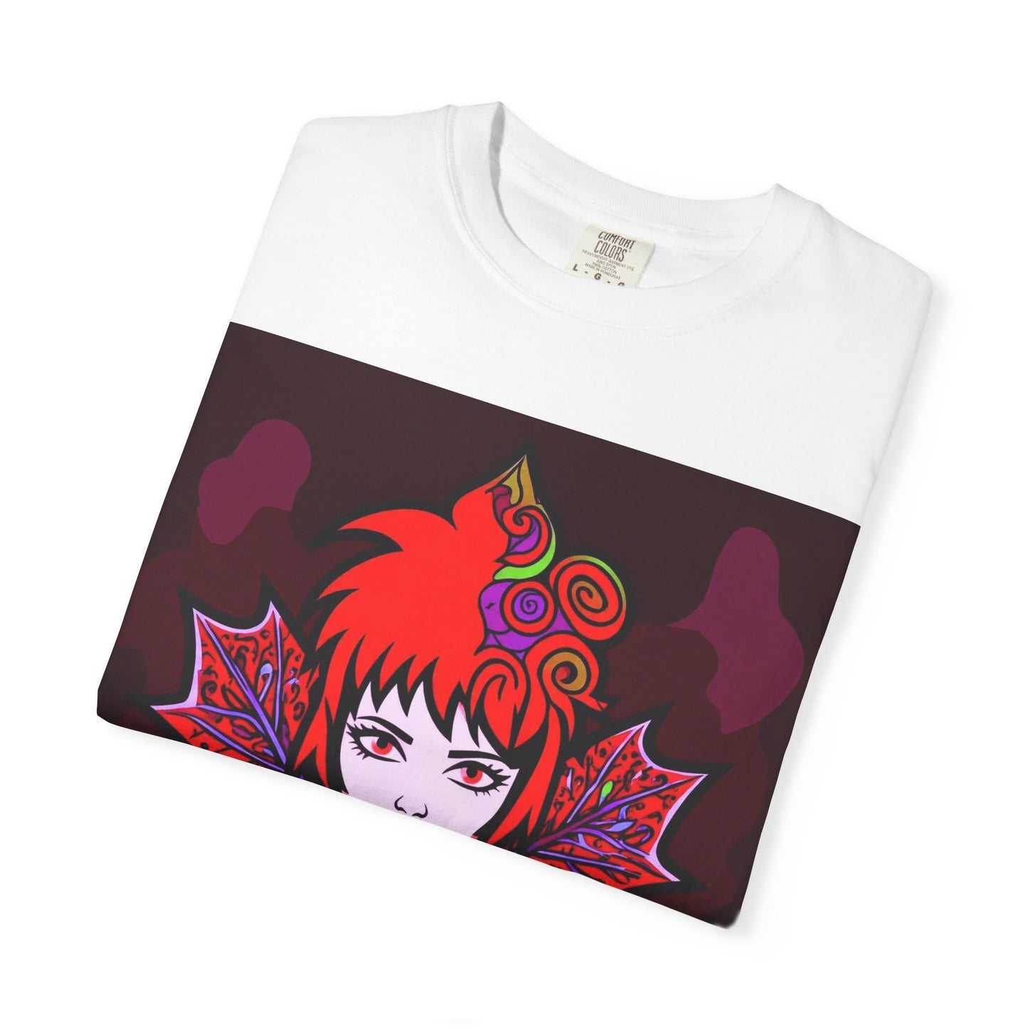 Emily The Maple Leaf Vibrant Art T-Shirt, Bohemian Graphic Tee, Unique Artwear, Gift for Art Lovers, Festival Clothing, Unisex Fashion, Canadian Patriots