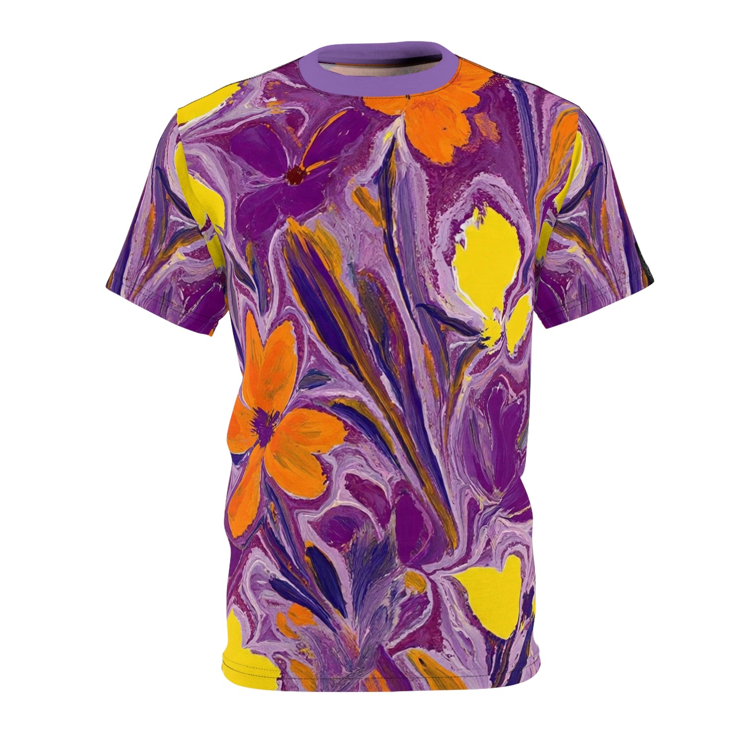Floral Art Unisex Tee, Vibrant Colorful Shirt, AOP T-Shirt, Summer Fashion, Gift for Her, Casual Wear