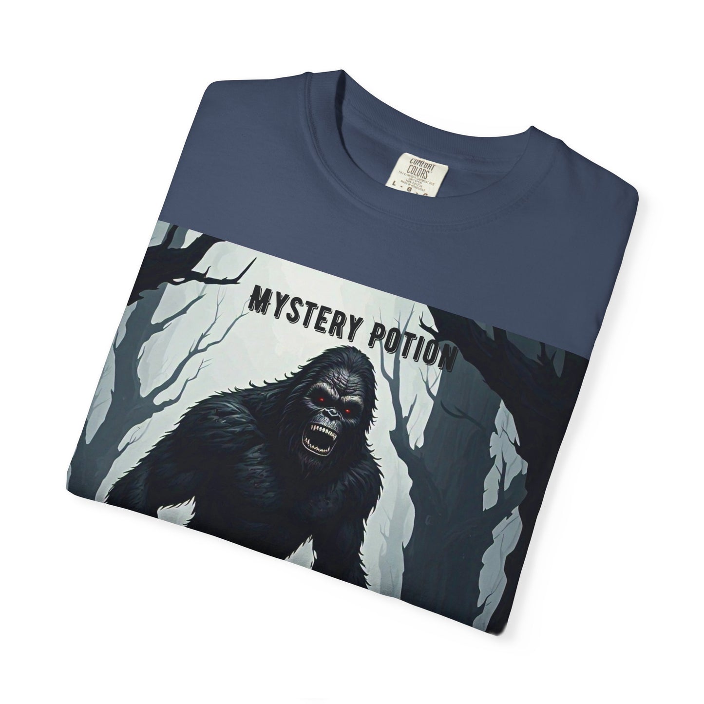 Bigfoot by Mystery Potion T-shirt, Unisex Statement Tee, Gift for Nature Lovers, Outdoor Adventure Shirt, Fun Graphic Tee