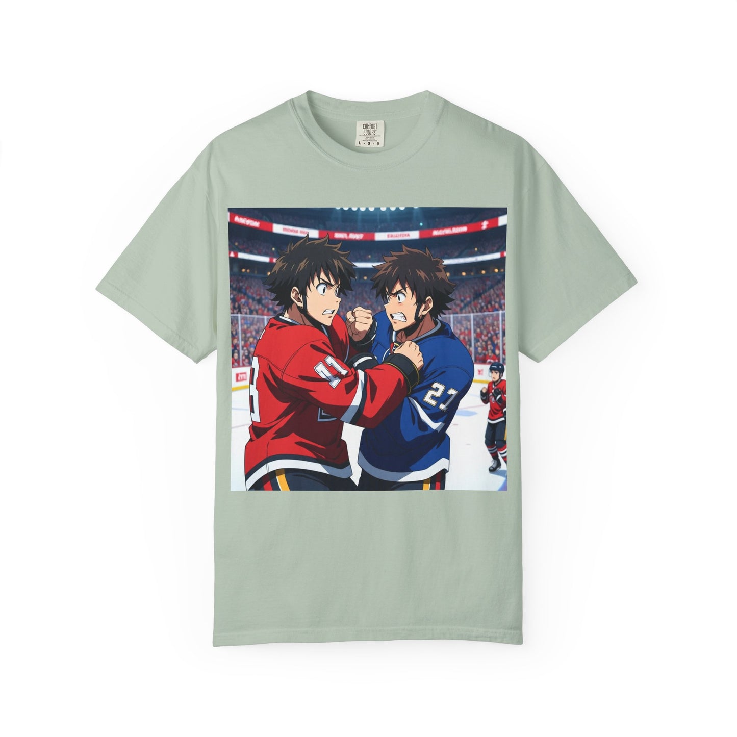 Hockey Fight T-Shirt | Unisex Vintage Graphic Tee | Perfect for Gamers | Gift for Fans | Casual Wear | Anime Rivalry Streetwear