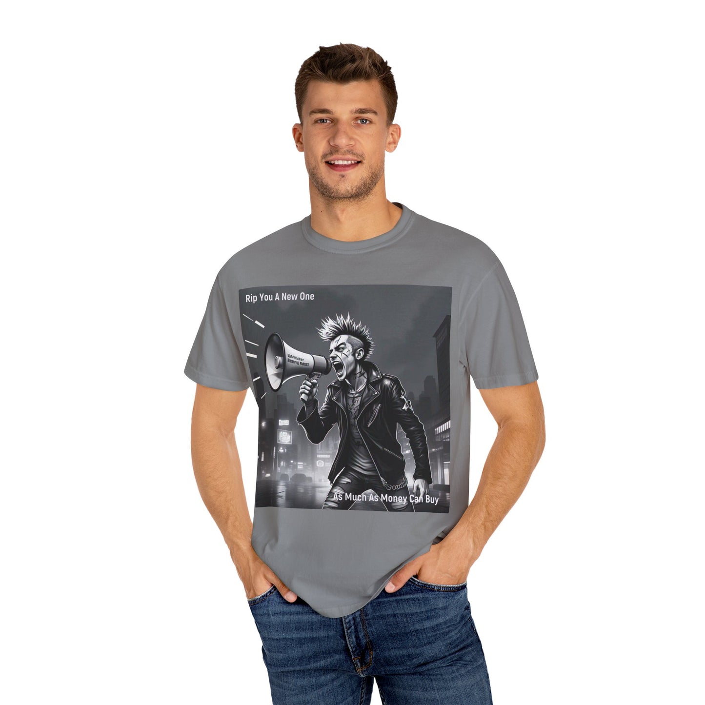 'As Much As Money Can Buy' by Rip You A New One, Edgy Graphic T-shirt featuring 'Rip You a New One' for Rebels, Rock Lovers, Unique Gifts, Band Merchandise, Casual Wear