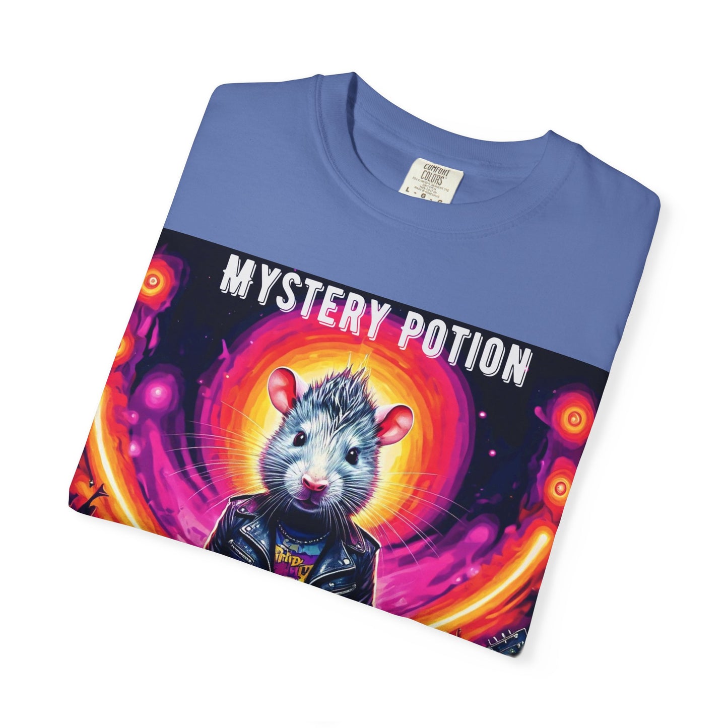 Mystical Hamster Graphic Tee | Unisex Edgy T-Shirt, Perfect for Festivals, Concerts, Gifts, Casual Wear, and Parties