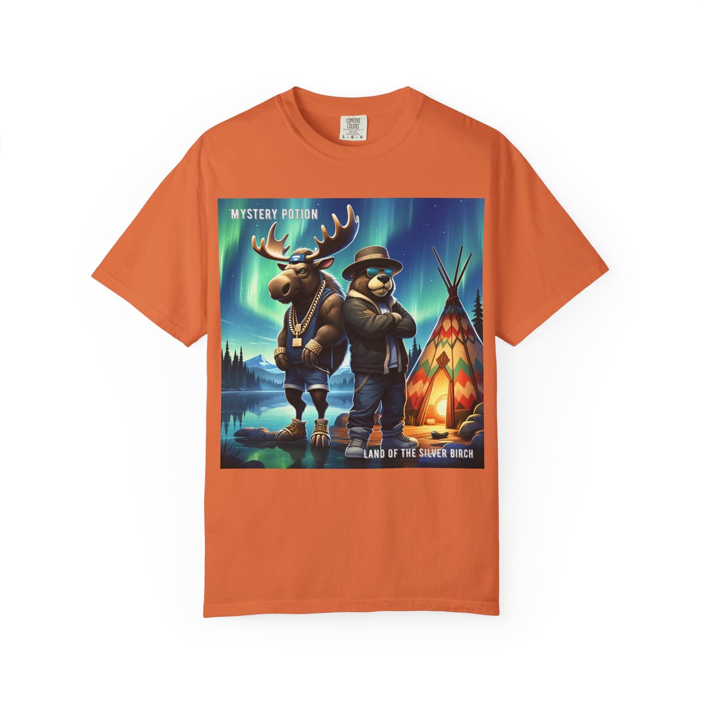 'Land Of The Silver Birch' by Mystery Potion,  Unisex Garment-Dyed T-shirt