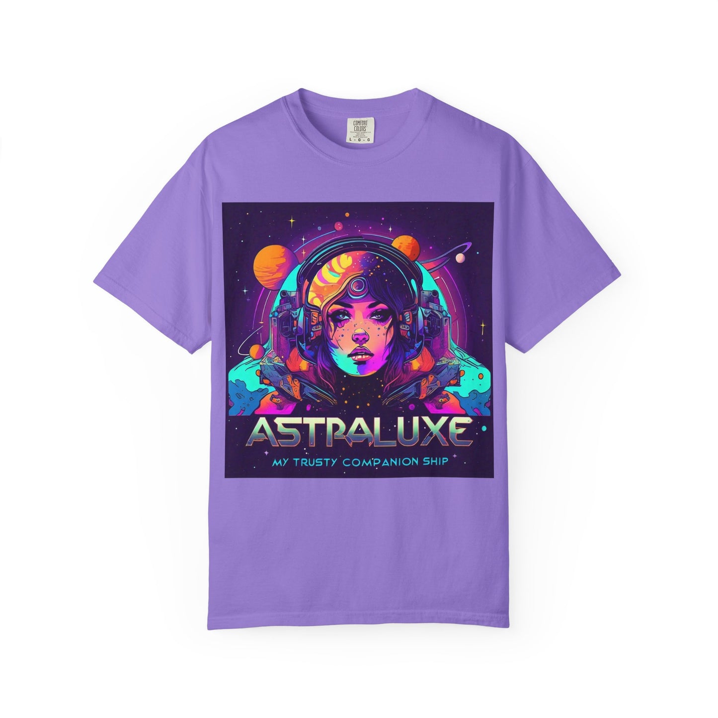 Astraluxe Unisex T-Shirt, Space Theme Tee, Gifts for Sci-Fi Lovers, Cosplay Costume, Festival Wear, Vintage Graphic Top