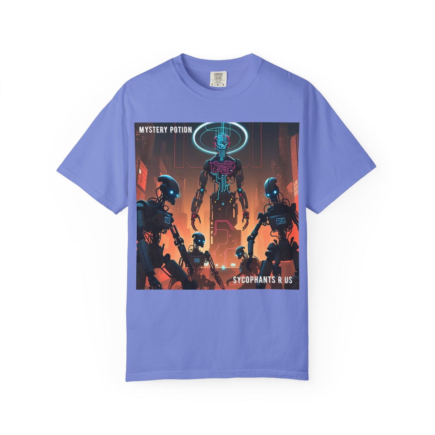 Retro Sci-Fi Graphic T-Shirt, Unisex Casual Tee, Cyberpunk Art Shirt, Gift for Nerds, Vintage Style Tee