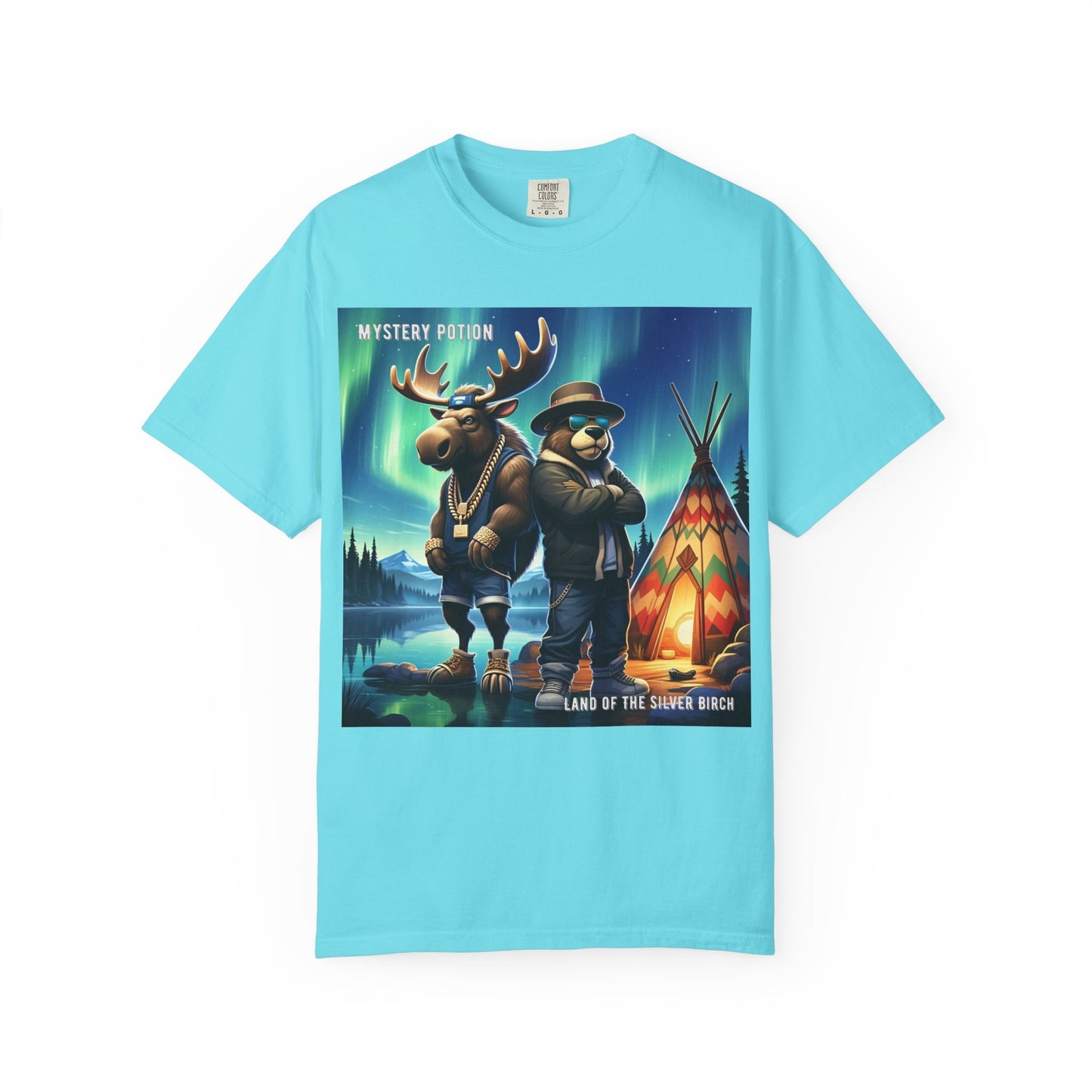 'Land Of The Silver Birch' by Mystery Potion,  Unisex Garment-Dyed T-shirt