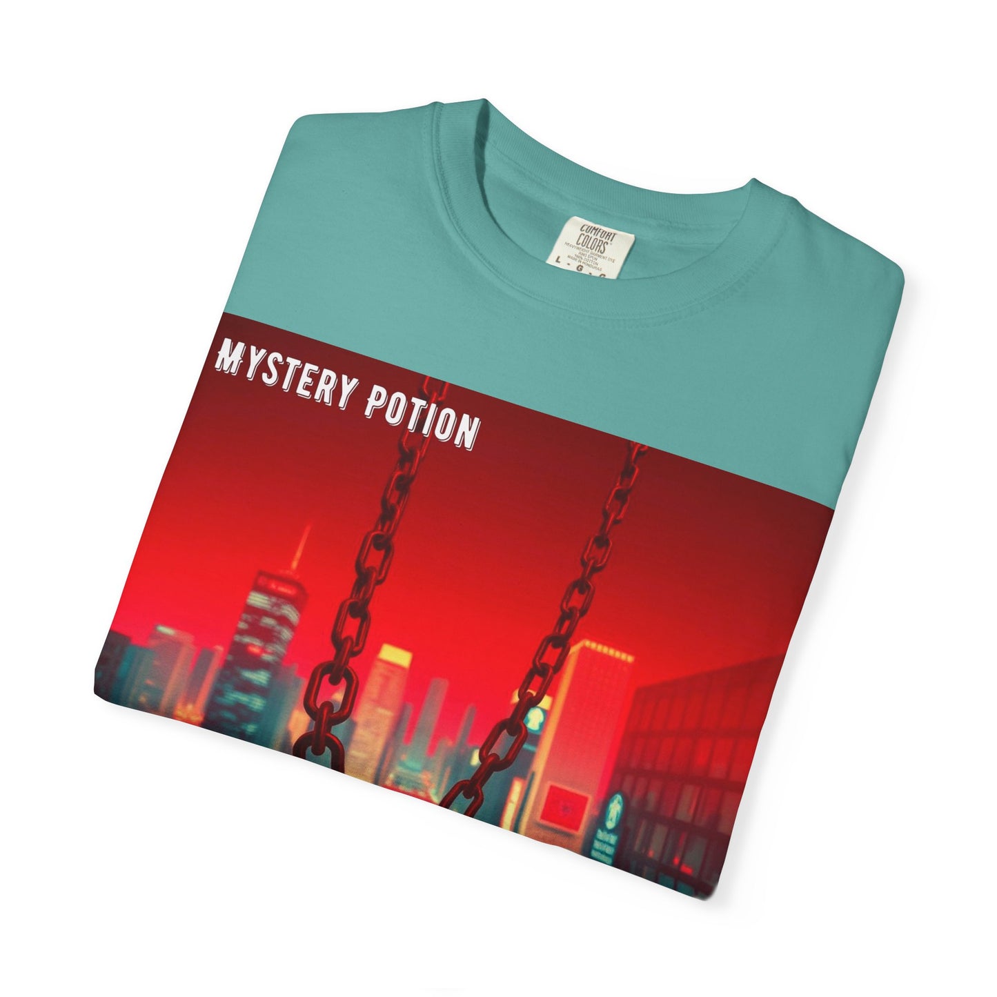 Mystery Potion Urban T-Shirt, Retro Graphic Tee, Unisex Streetwear, Casual Wear, Gift for Art Lovers, Music Festival Apparel