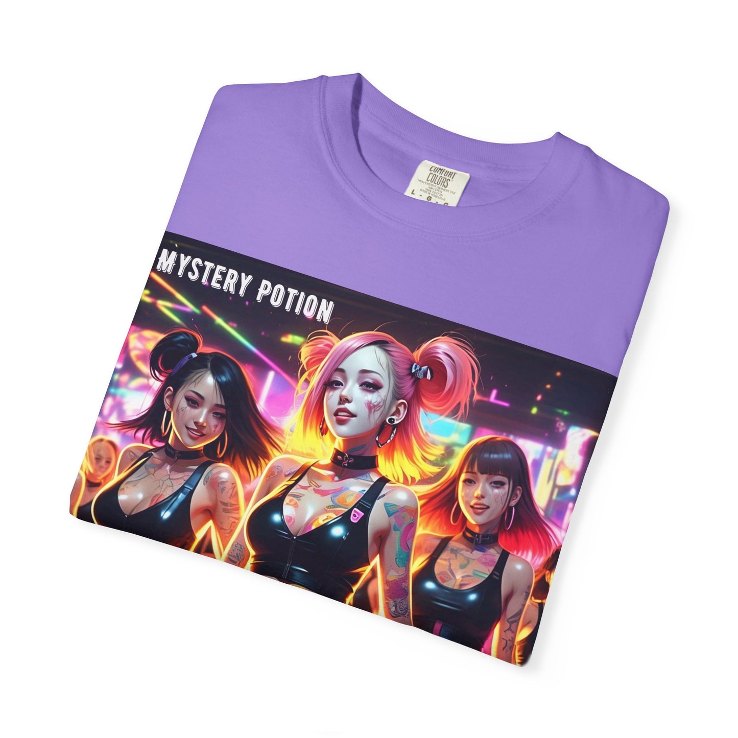 Mystery Potion Unisex T-Shirt, Trendy Graphic Tee for Women, Summer Festival Shirt, Edgy Streetwear, Gifts for Gamers, Cool Casual Wear