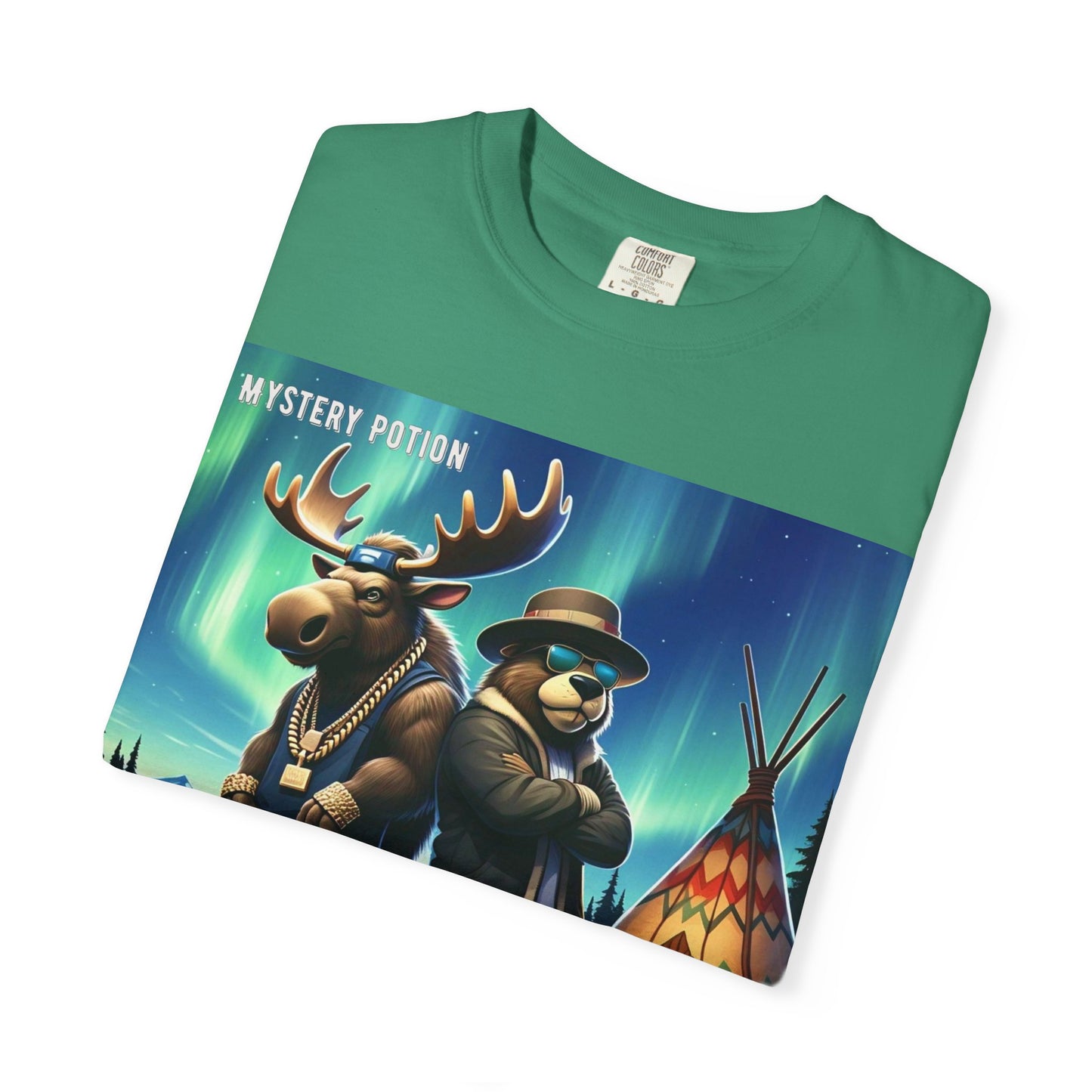 'Land Of The Silver Birch' by Mystery Potion,  Unisex Garment-Dyed T-shirt
