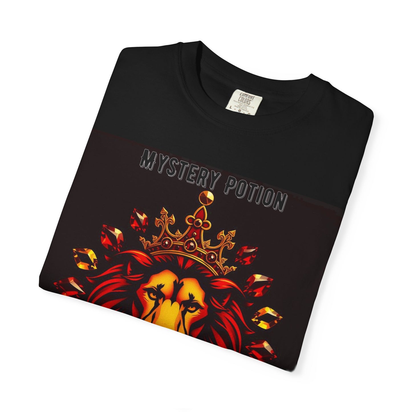 'This Is The Best Song You'll Ever Hear' by Mystery Potion, Bold Graphic Royal Lion T-Shirt, Unisex Tee, Streetwear Style, Gift for Lion Lovers, Perfect for Casual Outings, Unique Clothing