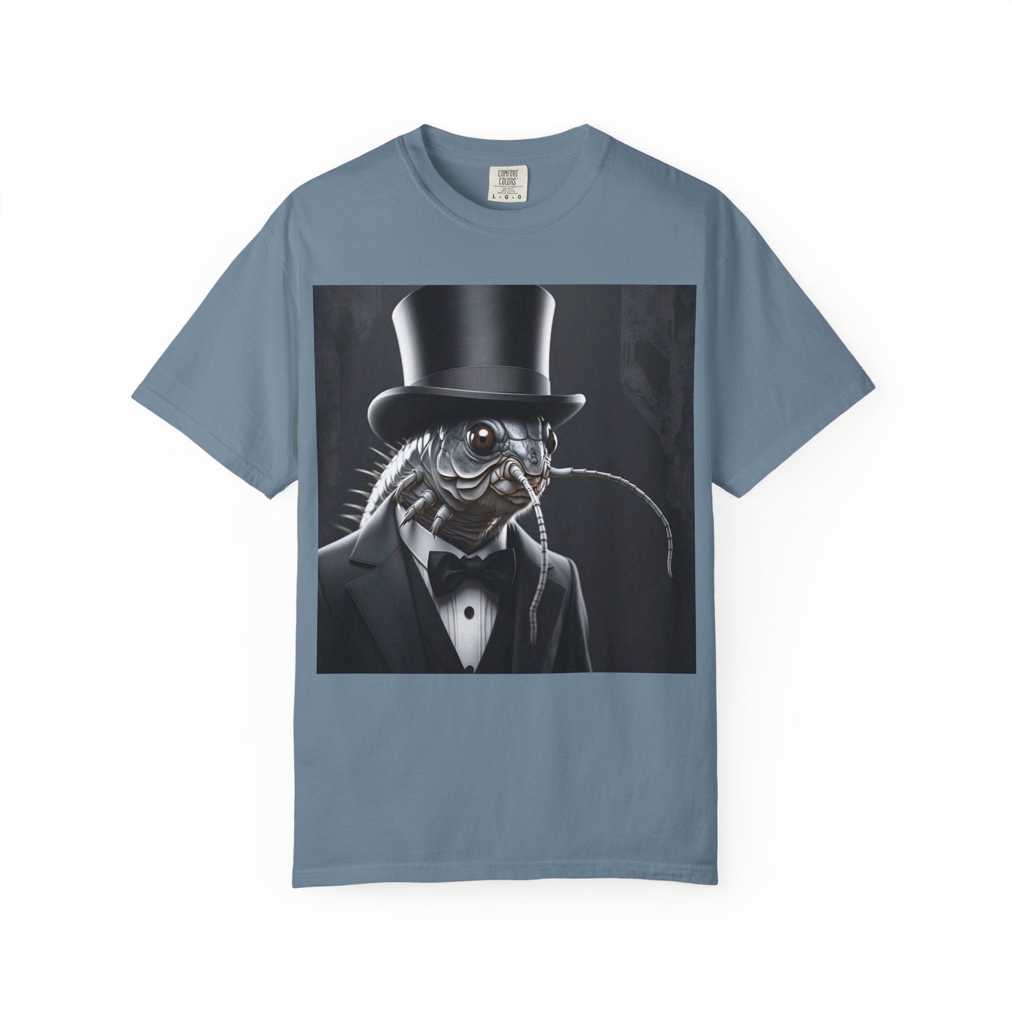Whimsical Silver Fish Gentleman T-shirt | Fun Gift for Aquatic Lovers, Unique Humor Shirt, Casual Wear, Creative Outfit