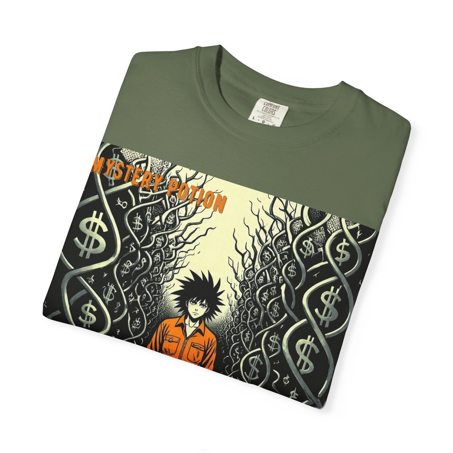 'Prison of Dollar Signs' by GOAT of Goth, Street Art Inspired Unisex T-Shirt, Cool Graphic Tee, Casual Wear, Hip Hop Fashion, Gift for Art Lovers, Unique Style