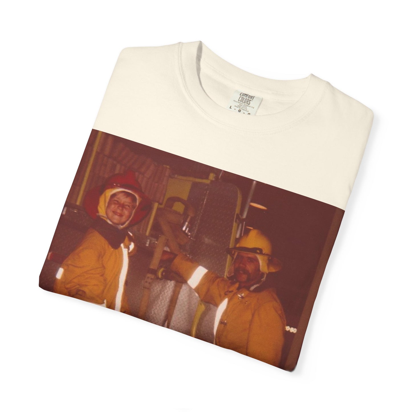 Vintage Firefighter T-Shirt, Unisex Garment-Dyed Tee, Retro Fire Rescue Shirt, Firefighter Gifts, Hero Tribute Apparel