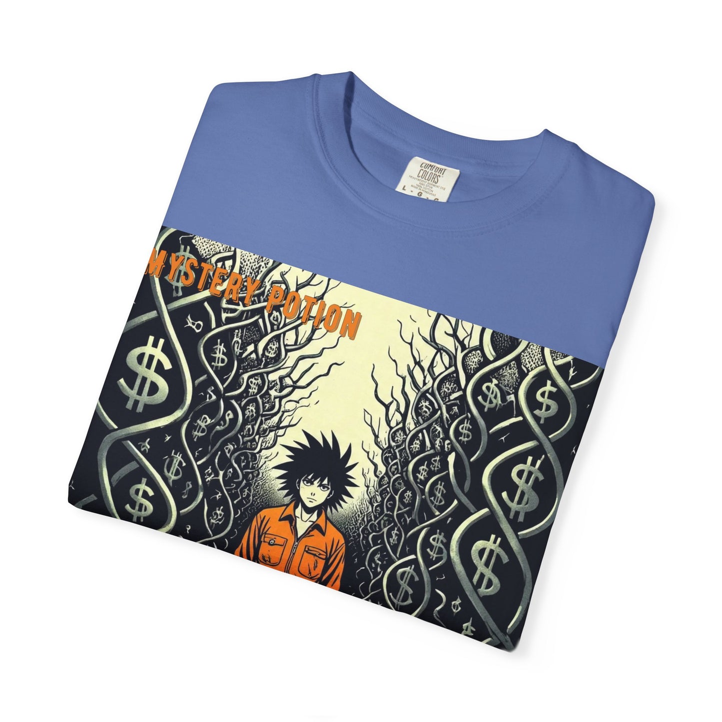 'Prison of Dollar Signs' by GOAT of Goth, Street Art Inspired Unisex T-Shirt, Cool Graphic Tee, Casual Wear, Hip Hop Fashion, Gift for Art Lovers, Unique Style