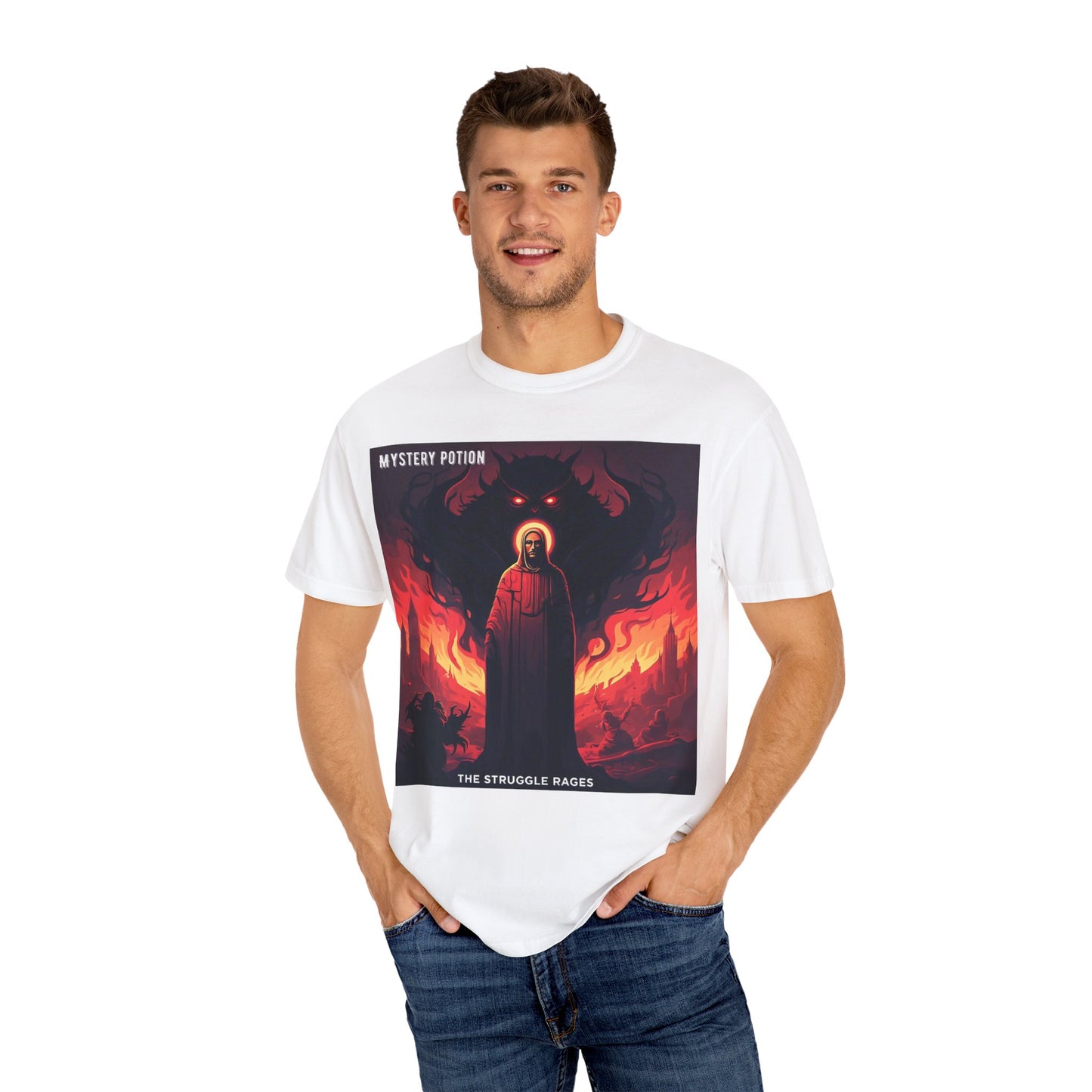 Mystical Struggle Graphic Tee - Perfect for Fans of Fantasy, Unique Gift, Casual Wear, Unisex T-shirt, Graphic Art Clothing