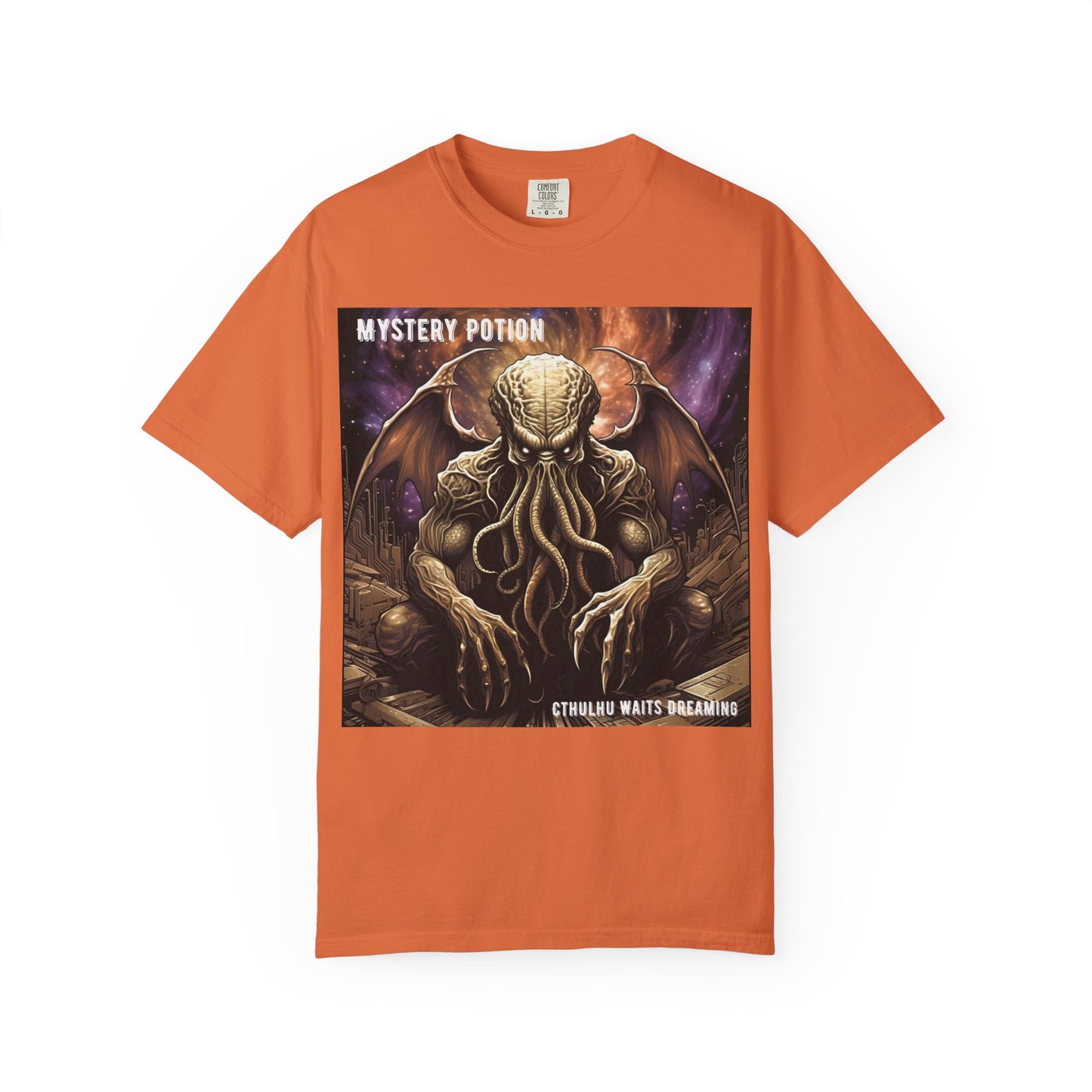 Mystery Potion Unisex T-Shirt, Cthulhu Inspired Tee, Gothic Apparel, Witchy Clothing, Halloween Outfit, Fantasy Fan Gift