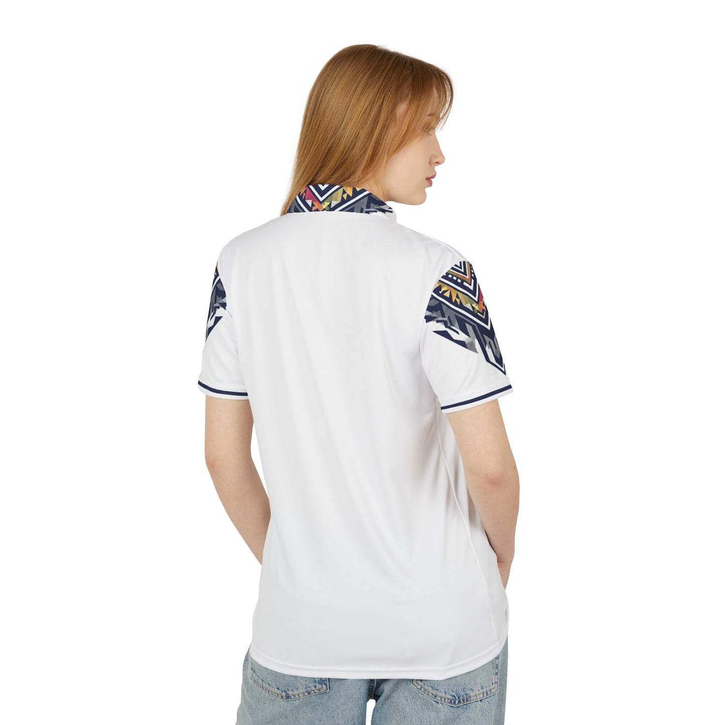 Aztec Tribal Print Unisex Polo Golf Shirt, Casual Wear, Summer Fashion, Outdoor Activities, Gift for Him/Her