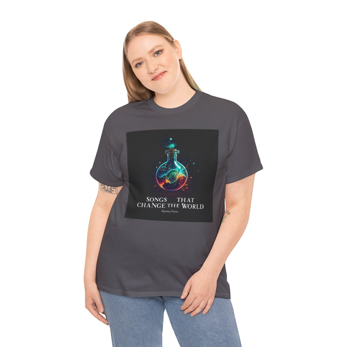 'Songs That Change The World' by Mystery Potion Viral Statement Tee