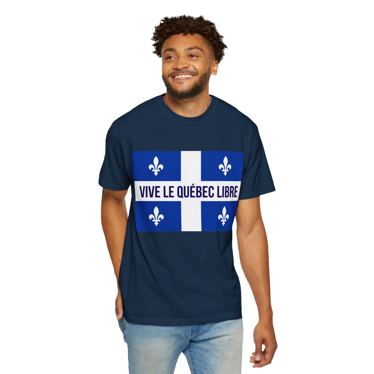 Vive le Québec Libre T-Shirt, Unisex Garment-Dyed Tee for Patriotic Celebrations, Canadian Pride Shirt, Quebec Independence Day [...]