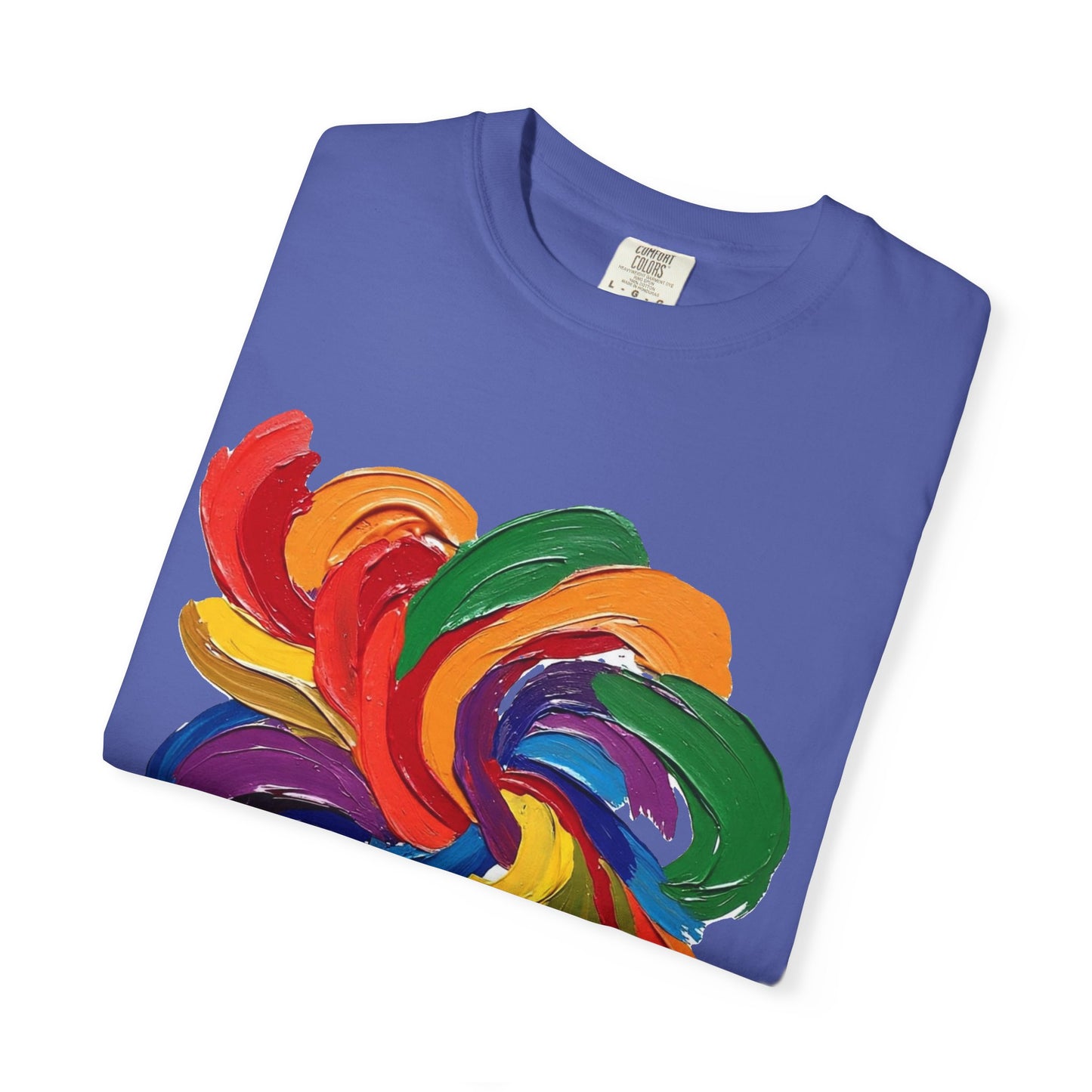 Colorful Swirl Unisex T-Shirt, Vibrant Art Tee, Casual Wear, Gift for Artists, Statement Shirt, Summer Outfit