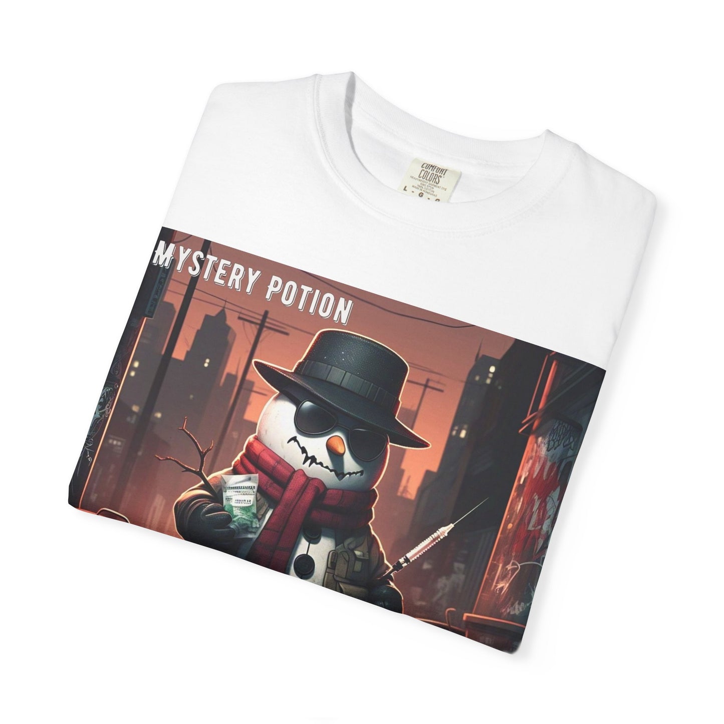 Frosty The Snowman by Mystery Potion, Parody T-Shirt | Unisex Holiday Tee, Winter Decoration, Gift for Christmas, Cozy Casual Style, Fun Snowman Design