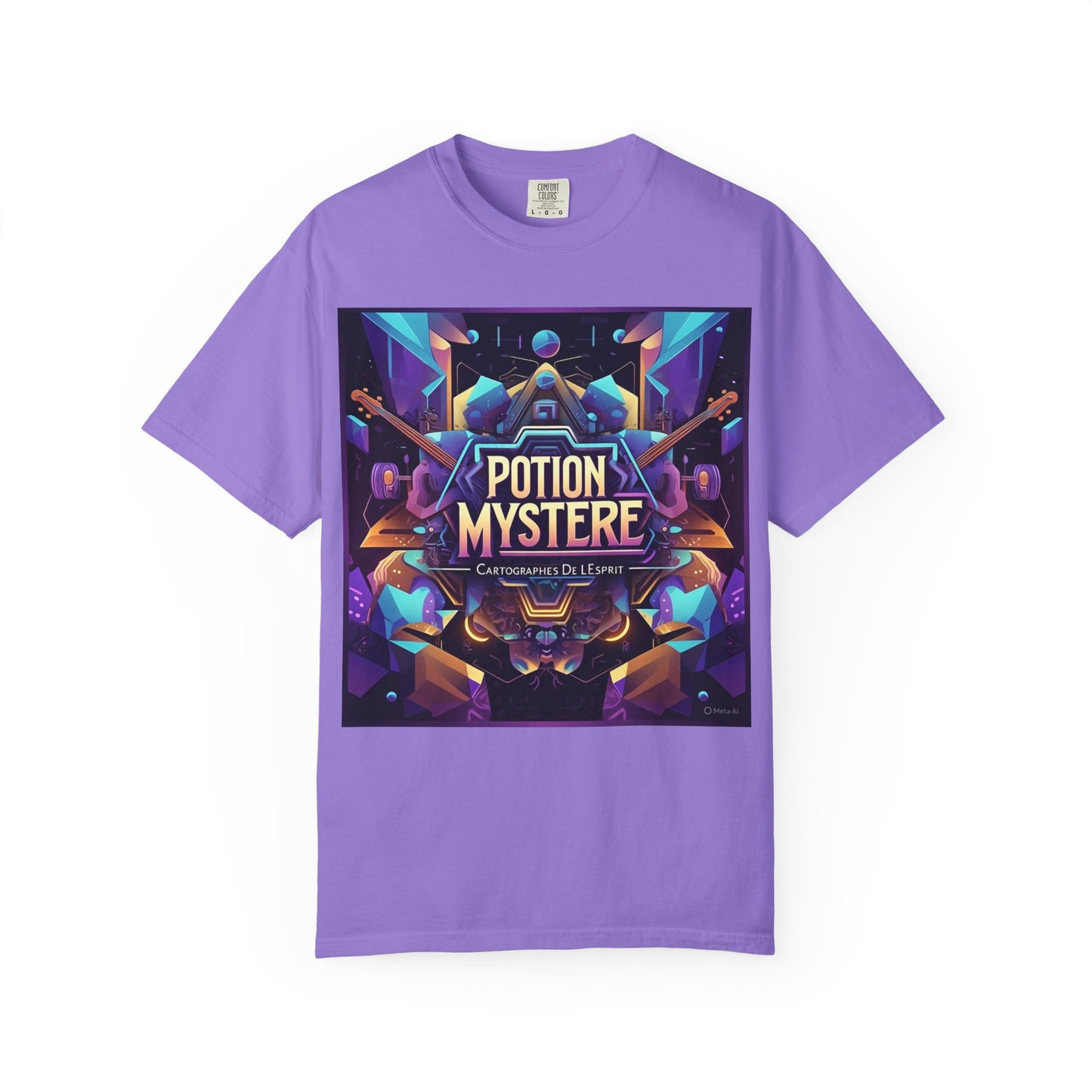 Potion Mystere Graphic Tee, Artistic Unisex Shirt, Handmade Gift, Festival Apparel, Unique Art T-shirt