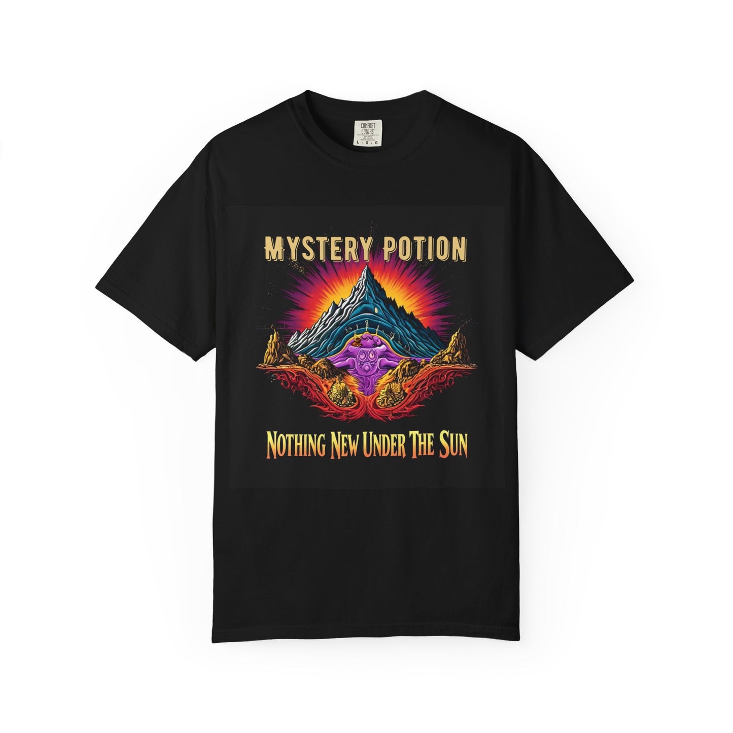 Mystical Graphic T-Shirt, "Nothing New Under The Sun" Vintage Aura Tee, Unisex Casual Wear, Unique Gift for Nature Lovers, Festival Essentials, Eco-Friendly Fashion